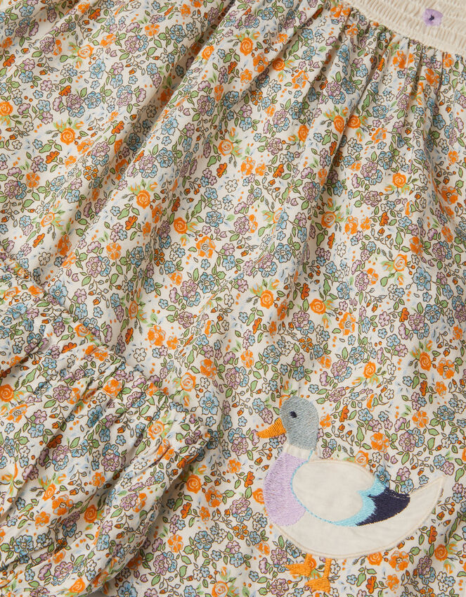 Baby Darcie Duck Smocked Dress & Knickers Set, Yellow (YELLOW), large