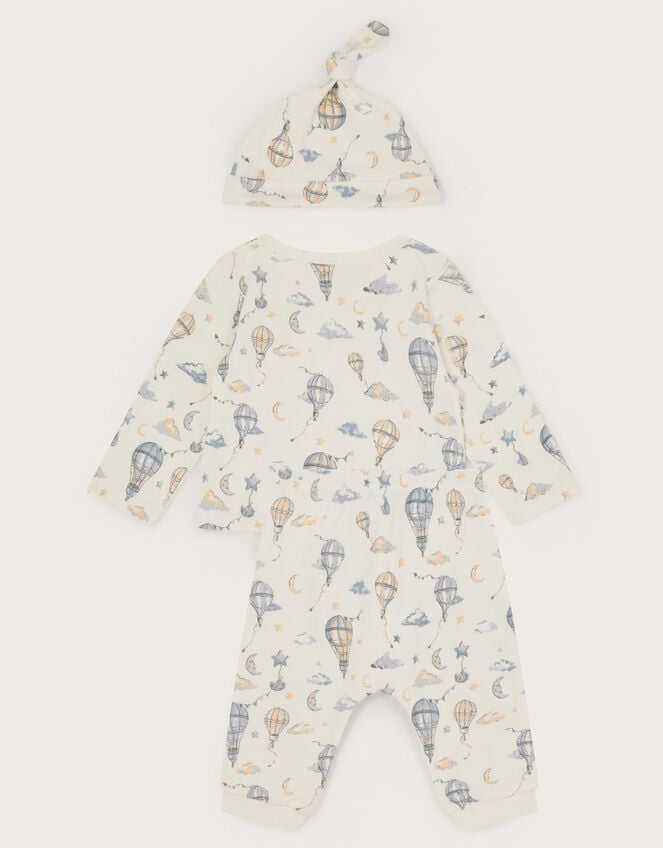 Newborn Hot Air Balloon Sleep Set, Green (GREEN), large