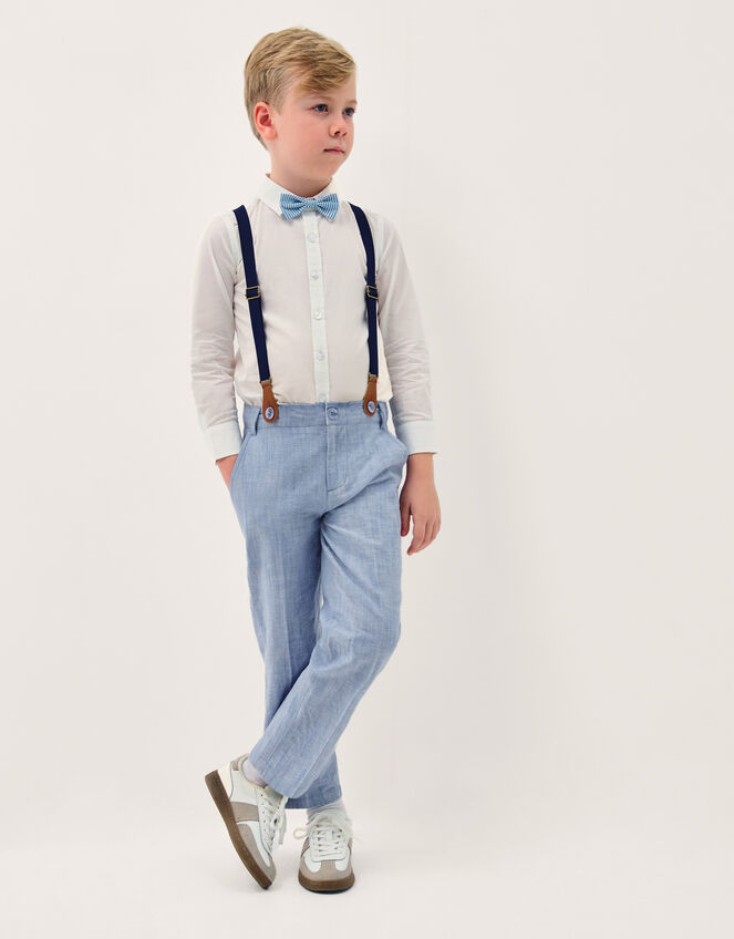 Aiden 3-Piece Suit with Braces, Blue (BLUE), large