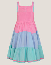 Strappy Colourblock Sundress, Pink (PINK), large