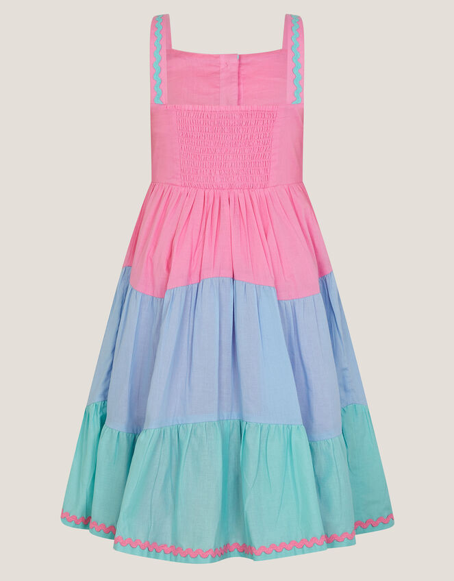 Strappy Colourblock Sundress, Pink (PINK), large