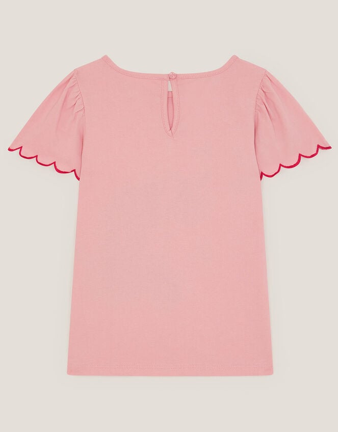 Embroidered Sequin Unicorn T-Shirt, Pink (PINK), large