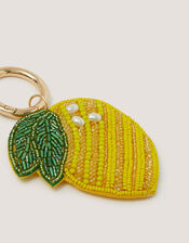 Beaded Lemon Bag Charm, , large