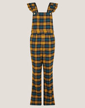 Monsoon x Sarah Corbett-Winder Tartan Jumpsuit, Yellow (YELLOW), large