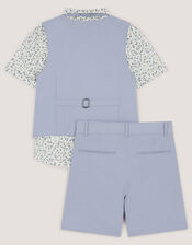 Oscar 4-Piece Short Suit, Blue (BLUE), large