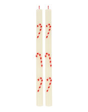2-Pack Meri Meri Candy Cane Taper Candles, , large