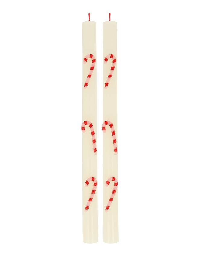 2-Pack Meri Meri Candy Cane Taper Candles, , large
