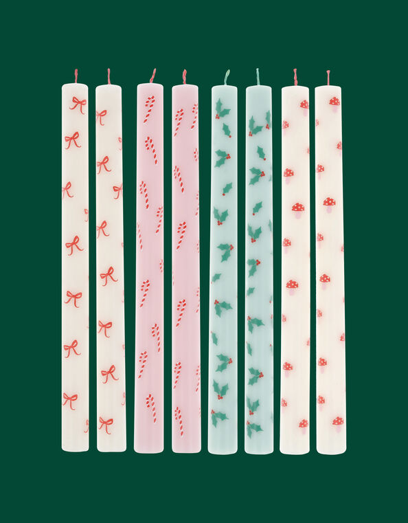 8-Pack Meri Meri Christmas Taper Candles, , large