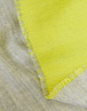 Lila Two-Tone Scarf, Yellow (YELLOW), large
