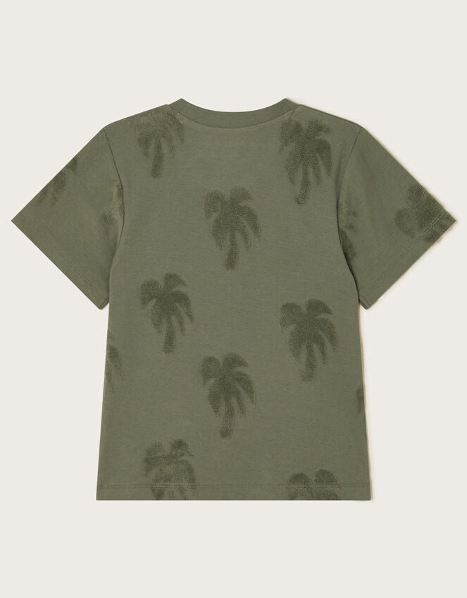 Textured Palm T-Shirt, Green (KHAKI), large