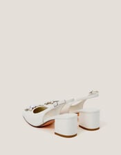Wynn Pearl Slingback Heels, Ivory (IVORY), large