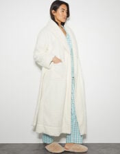 Bess Borg Dressing Gown, Cream (CREAM), large