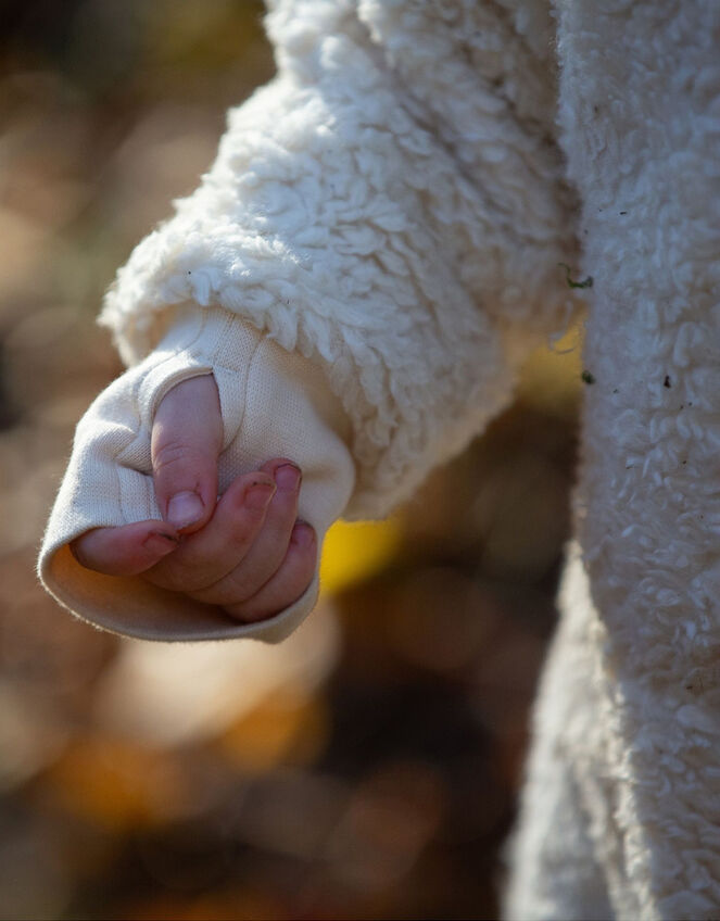 Little Green Radicals Sherpa Snug As A Bug Suit, Cream (CREAM), large