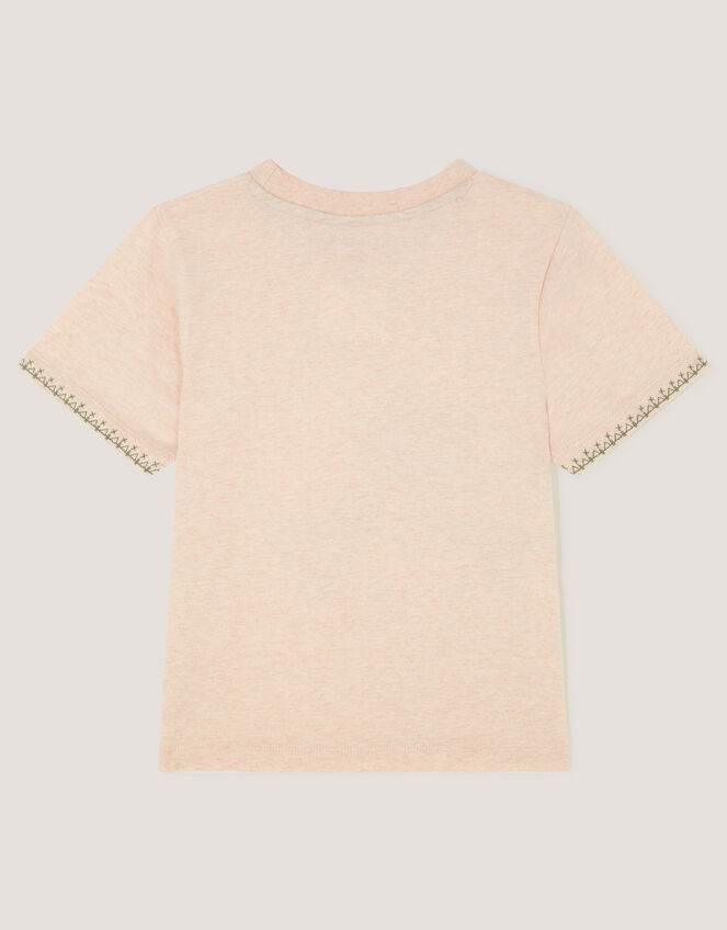 Embroidered Tiger T-Shirt, Cream (CREAM), large