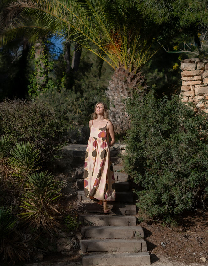 Lyrical Sisters Desert Bubble Print Maxi Dress, Multi (MULTI), large