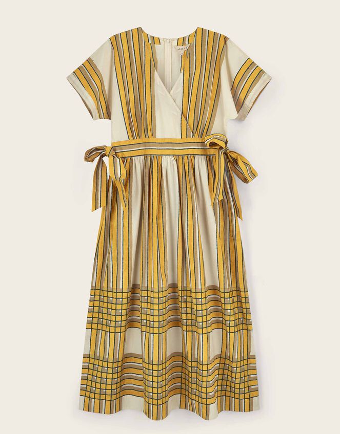 East Alana Stripe Tie Side Maxi Dress, Yellow (YELLOW), large
