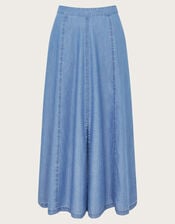 Tierra Midi Skirt, Blue (DENIM BLUE), large