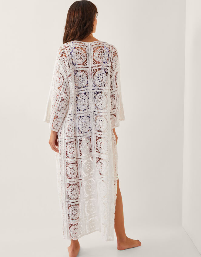 Cara Crochet Beach Cover-Up, Ivory (IVORY), large