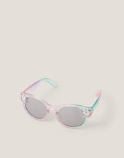Unicorn Ombr&eacute; Round Sunglasses, , large