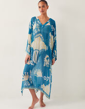 Amisha Ornate Print Kaftan, , large