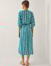 Indah Print Kaftan Dress, Blue (TURQUOISE), large