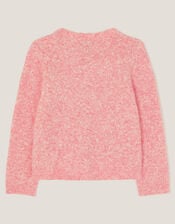 Bow Embellished Cardigan, Pink (PINK), large