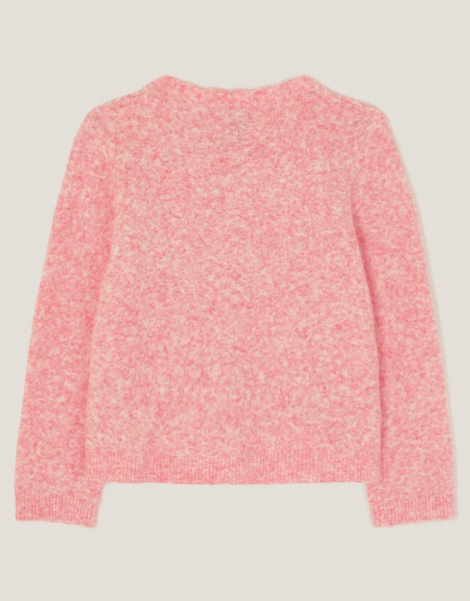 Bow Embellished Cardigan, Pink (PINK), large