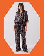 East Jesi Print Satin Trousers, Multi (MULTI), large