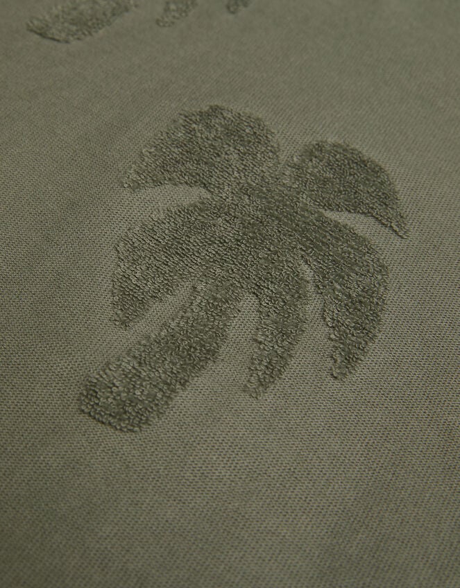 Textured Palm T-Shirt, Green (KHAKI), large