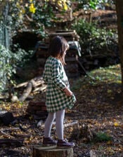 Little Green Radicals Check Pocket Dress, Green (GREEN), large