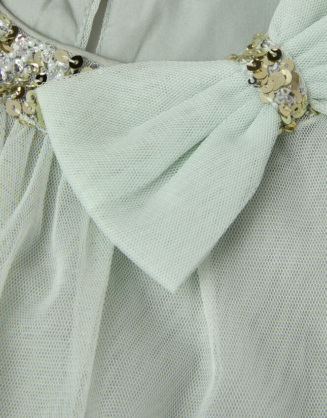 Alex Sequin Swing Party Dress, Green (SAGE), large