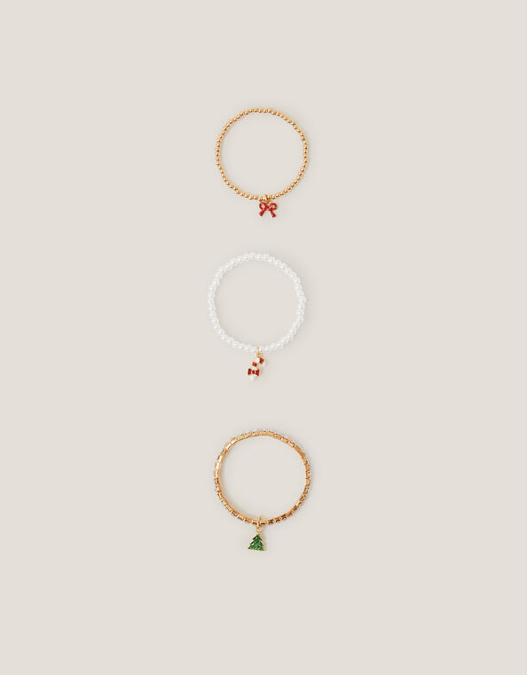 3-Pack Christmas Bracelets, , large