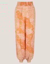 Madison Paisley Print Harem Trousers, Orange (ORANGE), large