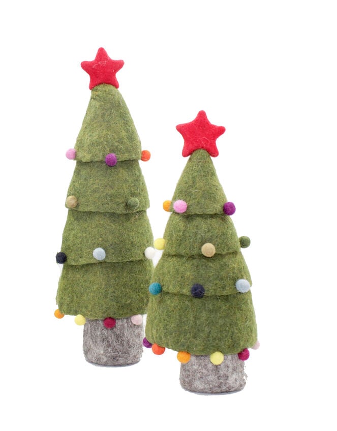 2-Pack Fiona Walker Felt Standing Christmas Trees, , large