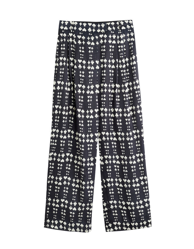 Chinti & Parker Queen of Hearts Suit Trousers, Black (BLACK), large