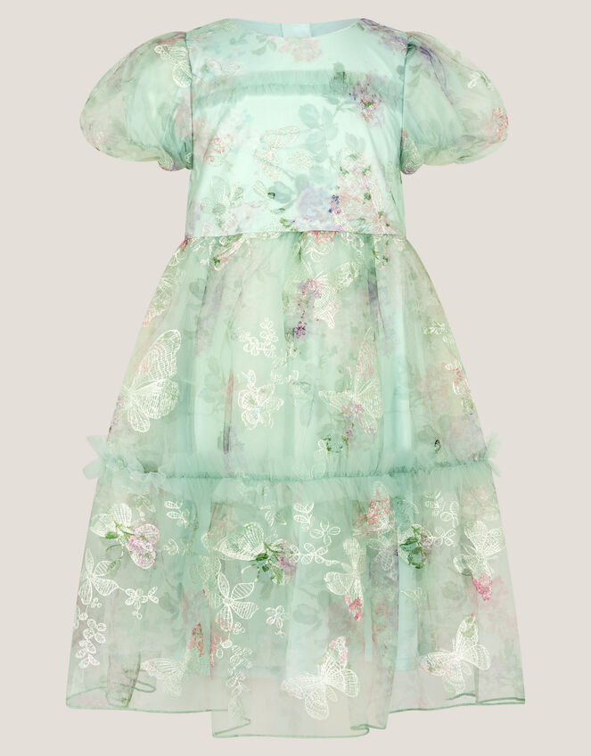 Joanna Butterfly Print Party Dress, Multi (MULTI), large