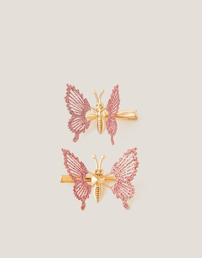 2-Pack Spring Butterfly Hair Clips, , large