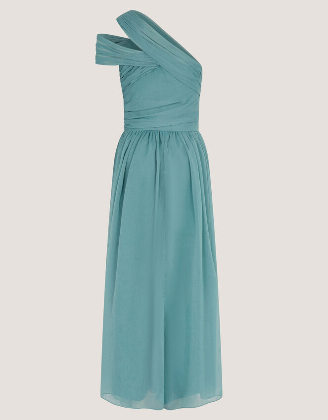 Arianna One Shoulder Tulle Prom Dress, Green (GREEN), large