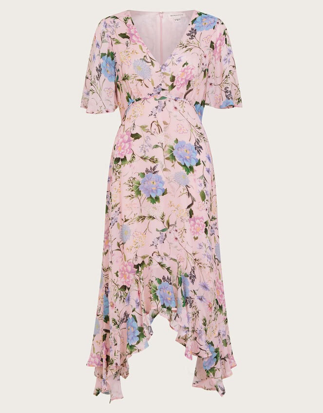 Sisi Floral Print Dress, Pink (BLUSH), large