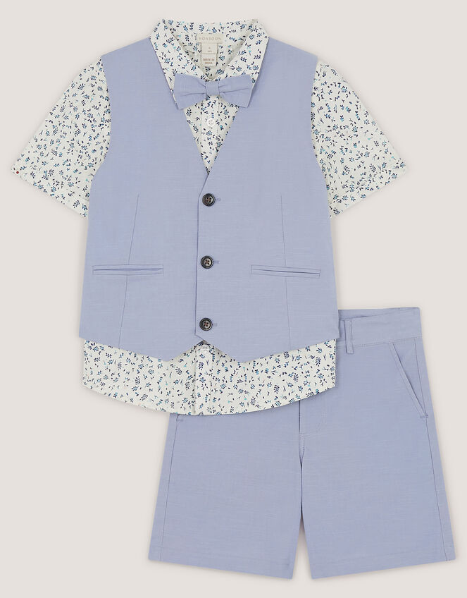 Oscar 4-Piece Short Suit, Blue (BLUE), large