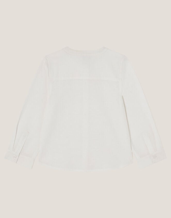 Embroidered Kurta Shirt, Ivory (IVORY), large