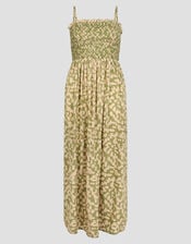 Ania Geometric Bandeau Dress, Green (GREEN), large