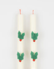 2-Pack Meri Meri Holly Taper Candles, , large