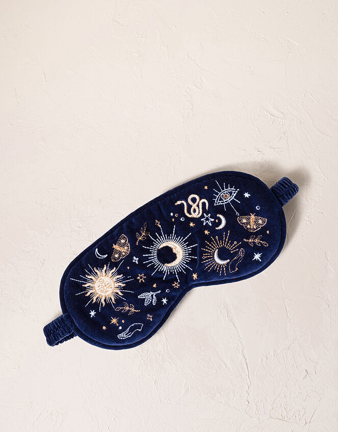 Elizabeth Scarlett Boho Mysticism Velvet Eye Mask, , large