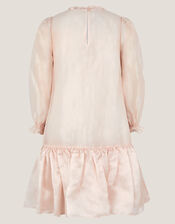 Nicolette Beaded Collar Party Dress, Gold (GOLD), large