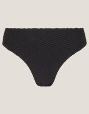 Alicia Rib Bikini Bottoms, Black (BLACK), large