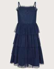 Inga Spot Tulle Prom Dress, Blue (NAVY), large