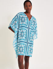 Floral Tile Kaftan, , large