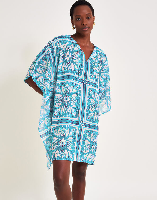 Floral Tile Kaftan, , large
