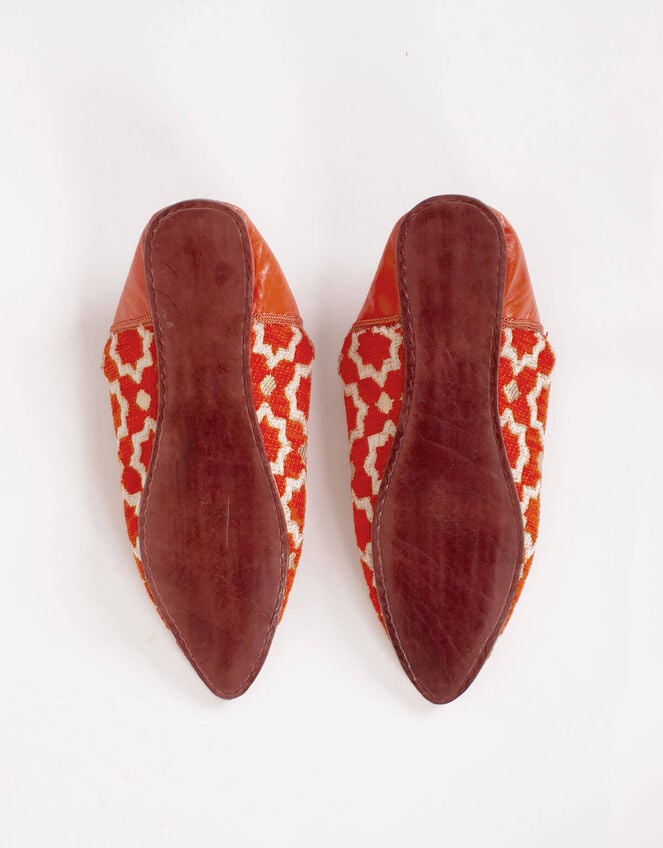 Bohemia Design Star Brocade Slippers, Orange (ORANGE), large